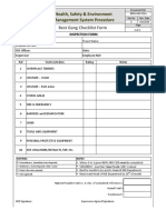 IBSPL-HSE-F22a Best Gang Checklist