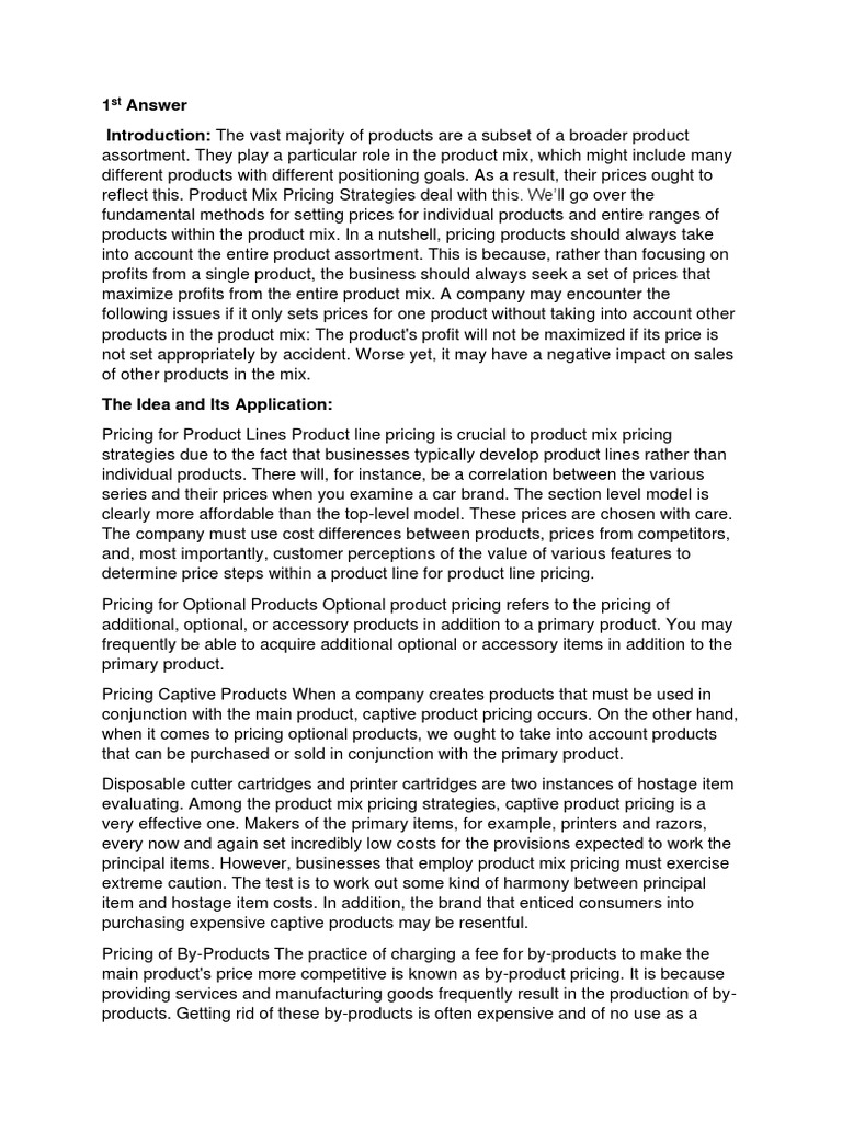 an-analysis-of-product-mix-pricing-strategies-and-their-application-to