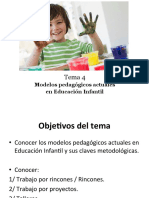 Tema 4 - Modelos Pedagógicos Actuales