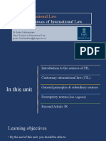 PIL Unit 2 - Sources of International Law - Final