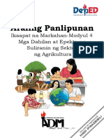 Ap9 - Q4 - Module4 - Mga Dahilan at Epekto NG Suliranin NG Sektor NG Agrikultura - Corrected