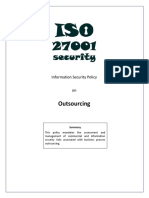 ISO27k ISMS A5.19 Infosec Policy On Outsourcing 2022