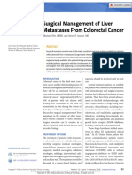 Surgical Management of Liver Metastases From Colorectal Cancer 2015