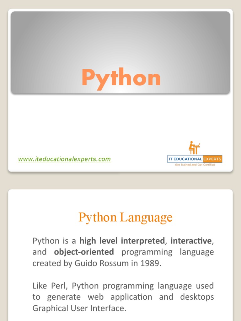 Introduction To Python .9506340.powerpoint | PDF