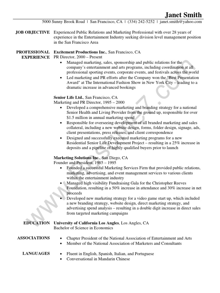 Communication director resume examples