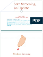 Newborn Screening, An Update: Learning Objectives