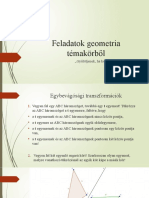 Feladatok Geometria Témakörből