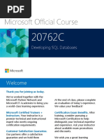 Microsoft Official Course: Developing SQL Databases