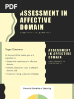 Assessment in Affective Domain