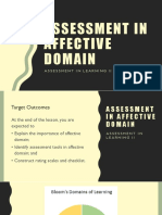 Assessment in Affective Domain