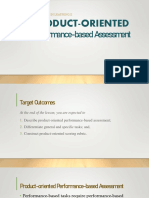 Product-Oriented Performance-Based Assessment