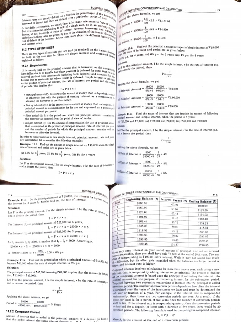 Business mathematics pdf interest compound interest