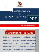 Kewenangan & Kewajiban Notaris