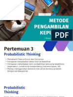 Pertemuan 4-5 Metode Pengambilan Keputusan (2)