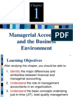 Garrison Lecture Chapter - Managerial Accounting and The Business Environment
