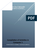 New Era University College of Accountancy Activities Report