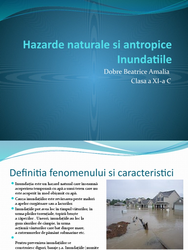 Hazarde Naturale Si Antropice | PDF