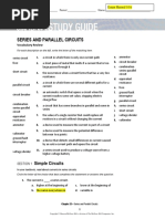 Study Guide Series and Parallel Circuits Student Editable - Eman 10A