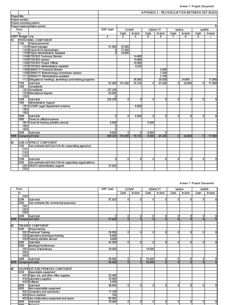 Appendix 2 CofinancebudgetGuatemala 22Jun10II | PDF | Committee | Business