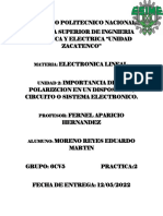 Polarización transistor corriente tensión