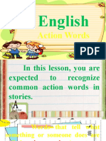 WEEK 2 - English Action Words