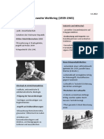 Der Zweite Weltkrieg Handout