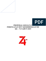 2.3 PROPOSAL KEGIATAN HUT RI Ke-74 TAHUN 2019