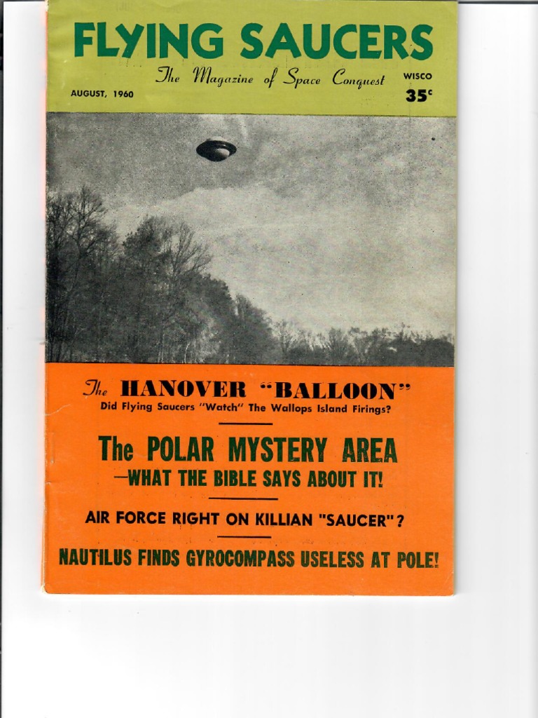1960 Flying Saucers The Magazine of Space Conquest. PDF