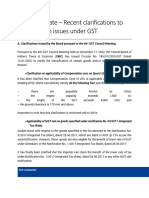 ELP Tax Update - Recent Clarifications To Settle Certain Issues Under GST