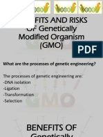 BENEFITS AND RISKS OF Genetically Modified Organism