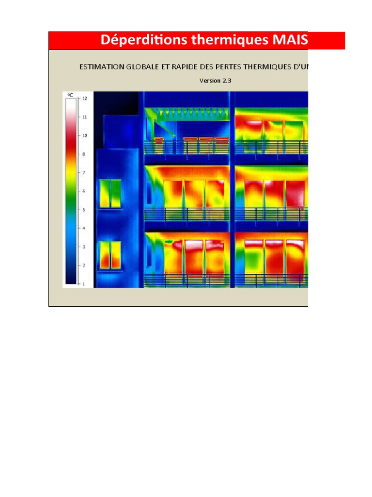 Estimation des Déperditions Thermiques PDF Fenêtre Chaudière — free download