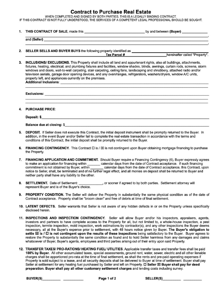 Wholesale Real Estate Addendum Contract PT 1 PDF