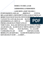 Doa Sebelum Belajar