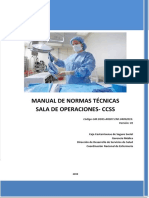 Manual de Normas Tecnicas de Sala de Operacion CCSS MT-GM-DDSS-ARSDT-ENF-04092019 V2