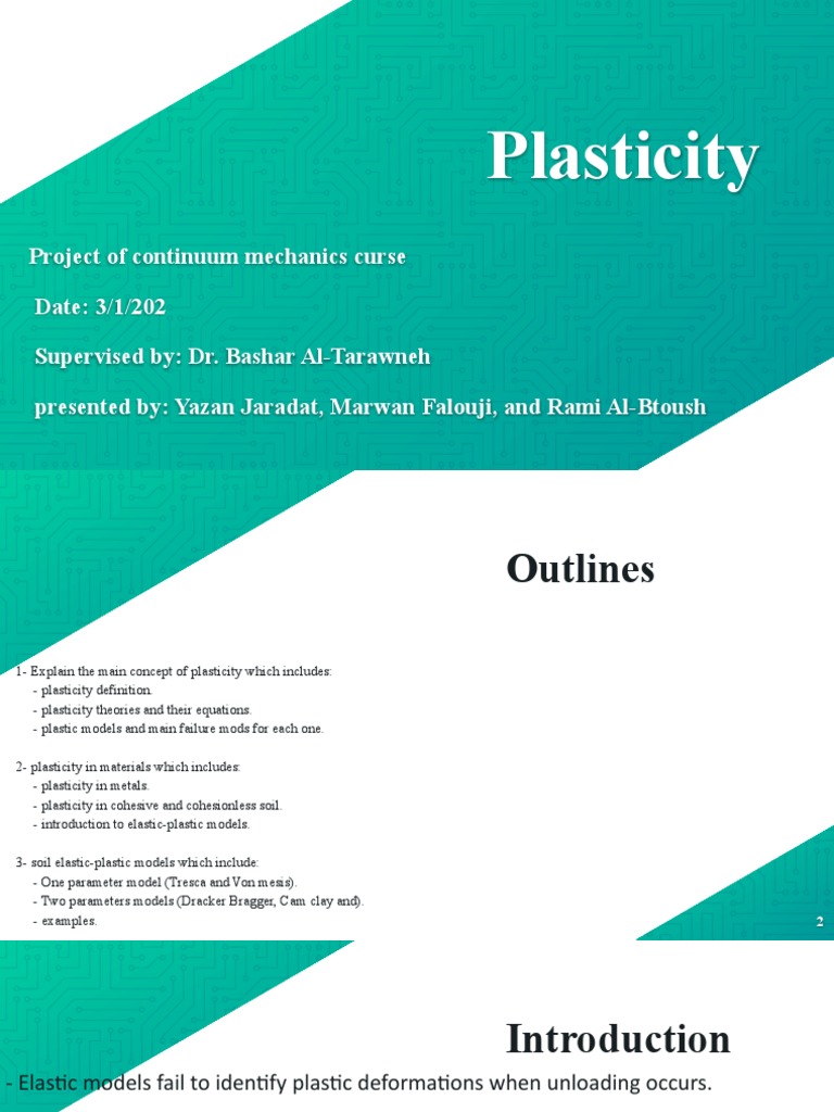 Understanding Plasticity in Materials | PDF | Deformation (Engineering ...