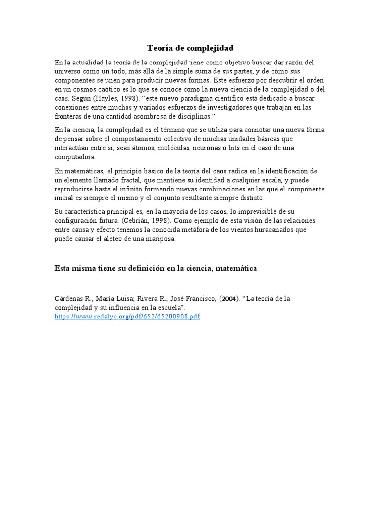 Teoría de complejidad PDF