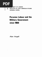 B41 - Peruvian Labour and The Military Government Since 1968