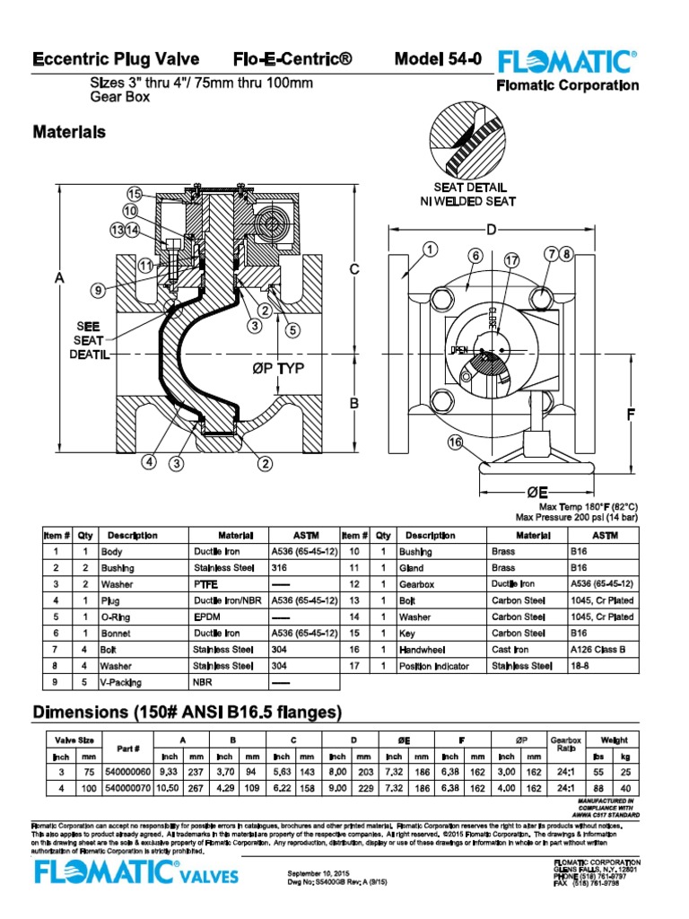 Flomatic Model 54-0 | PDF