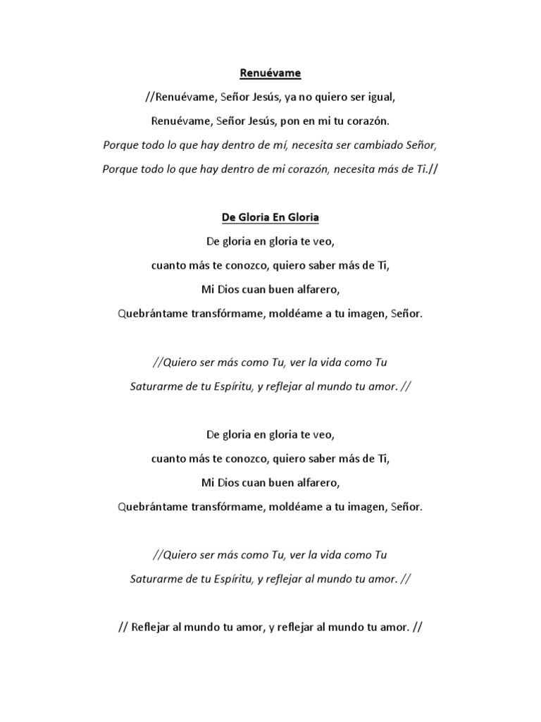 Coros PDF Amor Cordero de Dios