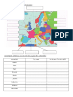 Carte Europe Noms Pays