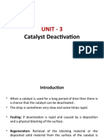 Unit-3. - Catalyst Deactivation