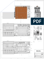 Projeto de fachada norte com rampas e telhado