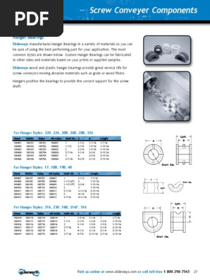 Hanger Bearings