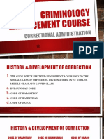 History of Corrections Course Administration