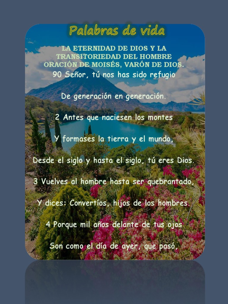 Eternidad de Dios y transitoriedad humana | PDF | Ciencias sociales ...