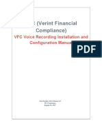 Product Manuals and Guides - VerintFinancialCompliance - VFCVoiceRecordingInstallationandConfigurationManual