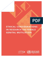 Ethical Considerations in Research On Female Genital Mutilation