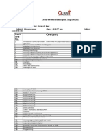 Lecture Wise Plan MP