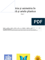 Simetria Și Asimetria În Nattură Și Artele Plastice