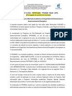 Processo seletivo mestrado em engenharia UFPA